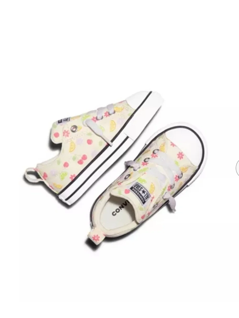 Converse CTAS Street  Kids' Fruit Print Low Top Sneakers - White/Pastel Size 11T